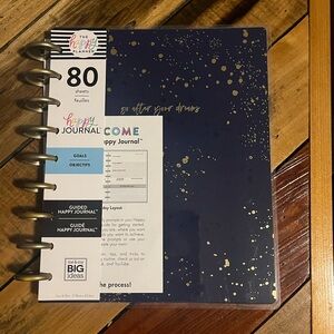 The Happy Planner Blue and Gold Goals Guided Journal